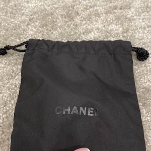 Small authentic chanel drawstring pouch